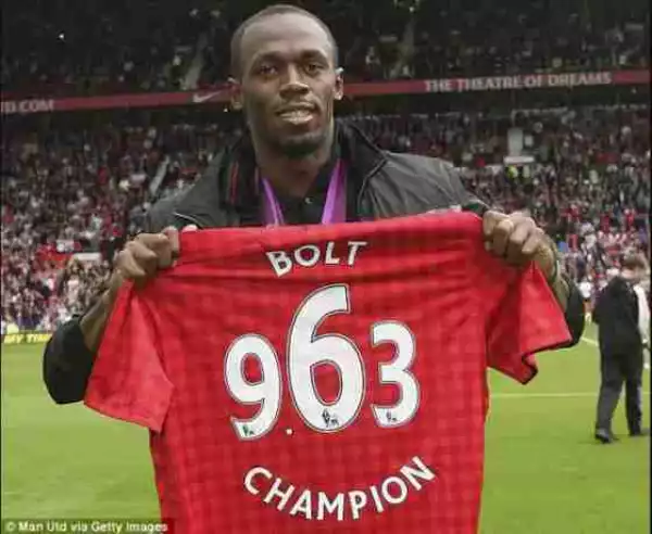 World Fastest Man, Usain Bolt To Play For Manchester United (See Details)